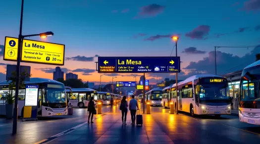 ¿Desde qué terminal salen buses a La Mesa Cundinamarca en Bogotá?
